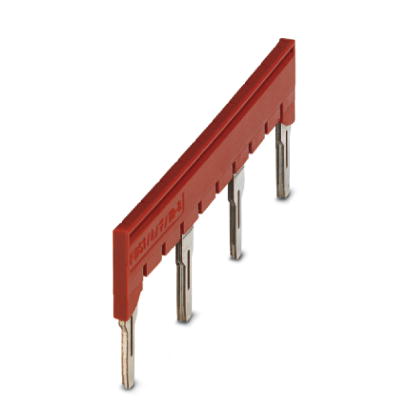 Phoenix Contact Plug-in bridge; Number of Positions: 4; Color: Red